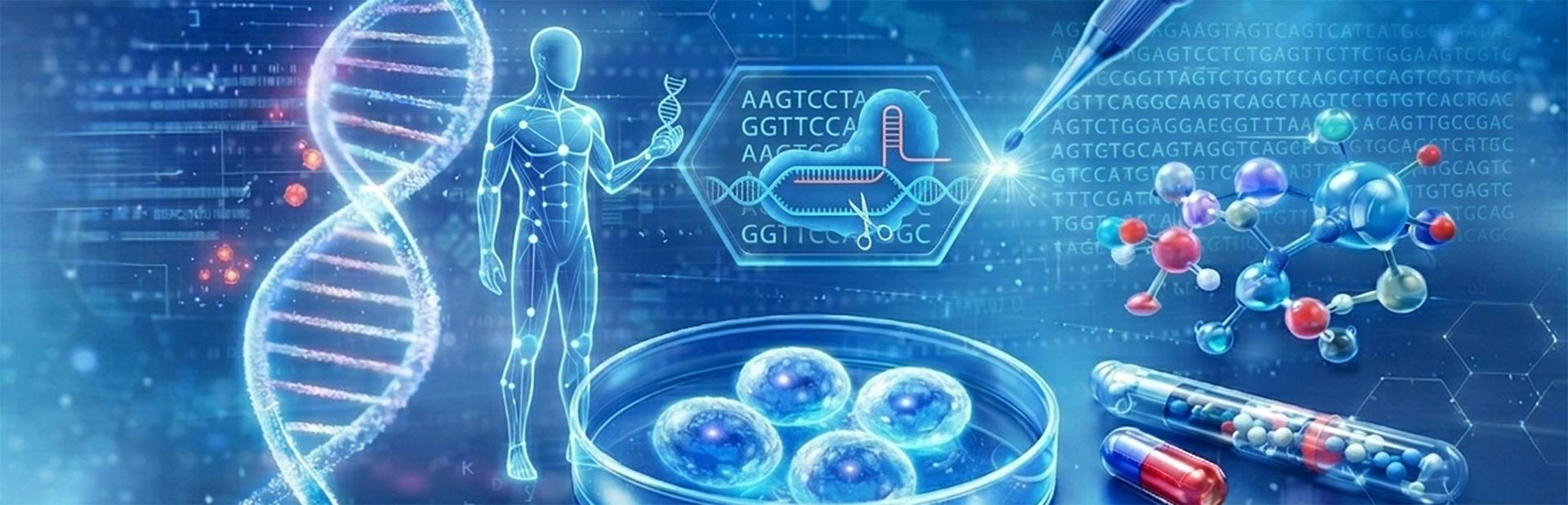 Collage di rappresentazione di DNA
