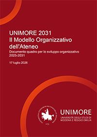 Copertina UNIMORE 2031 - piano di riorganizzazione